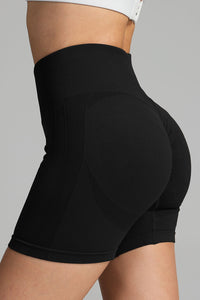 KaleaBoutique Solid Color High Waist Skinny Active Shorts - KaleaBoutique.com