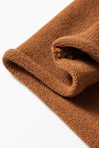 KaleaBoutique Stylish Ribbed Detail Solid Color Mini Sweater Dress - KaleaBoutique.com