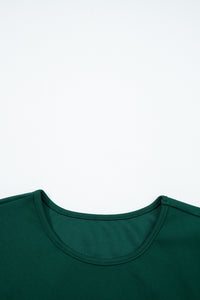 Solid Color Ruched Detail Long Sleeve Midi Dress - KaleaBoutique.com