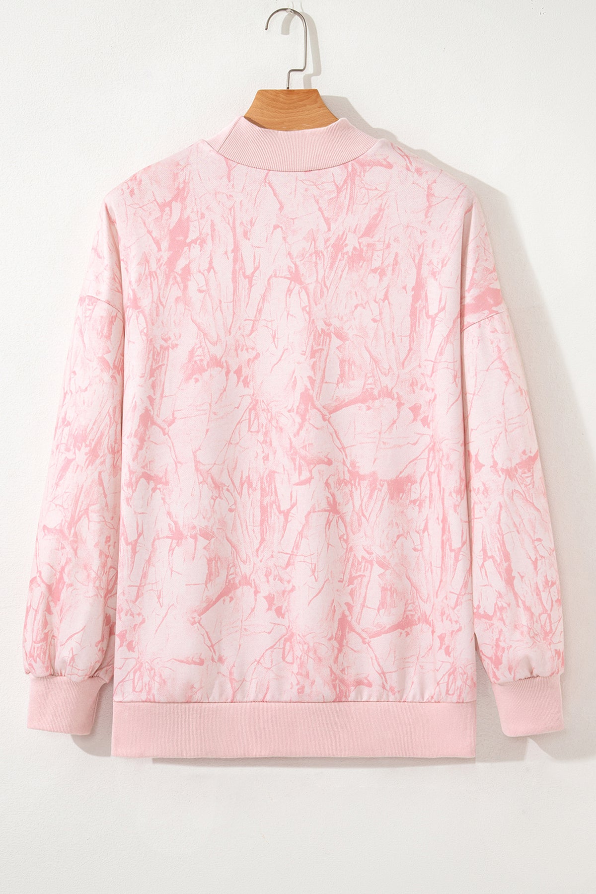 Camo Mock Neck Baggy Sweatshirt - KaleaBoutique.com