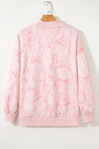 Camo Mock Neck Baggy Sweatshirt - KaleaBoutique.com