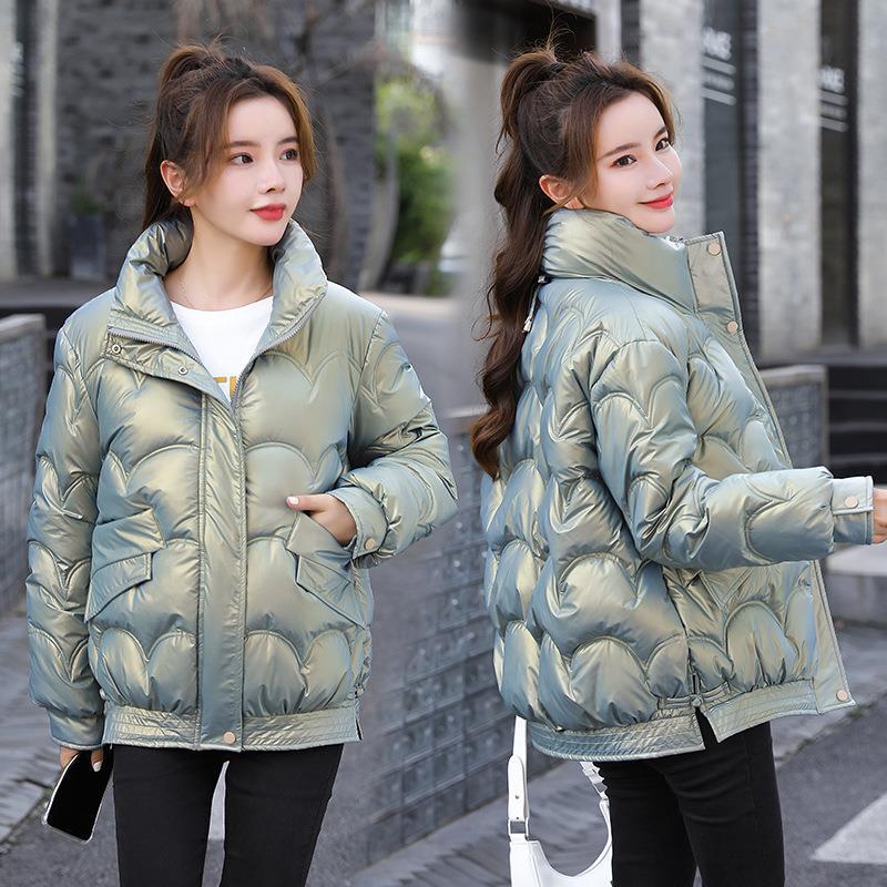 Women’s Loose-Fit Stand-Collar Quilted Jacket - KaleaBoutique.com