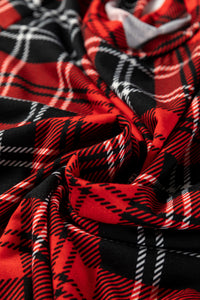 KaleaBoutique Stylish Festive Plaid Print Round Neck Long Sleeve and Pants 2 Piece Lounge Set - KaleaBoutique.com