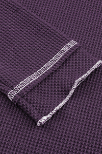 KaleaBoutique Stylish Textured Round Neck Long Sleeve Top - KaleaBoutique.com