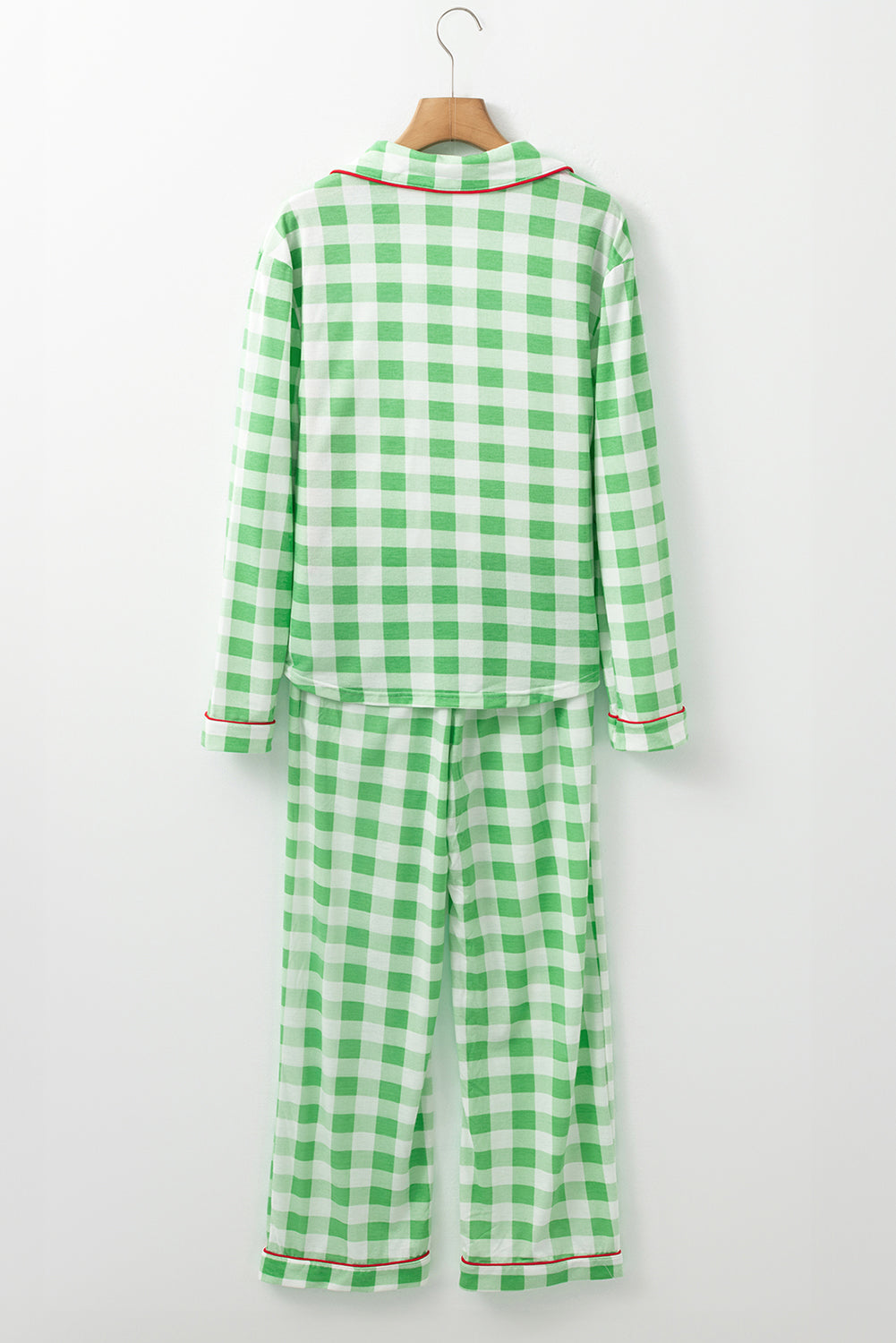 KaleaBoutique Comfortable Christmas Plaid Print Shirt and Pants Pajama Set - KaleaBoutique.com
