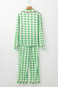 KaleaBoutique Comfortable Christmas Plaid Print Shirt and Pants Pajama Set - KaleaBoutique.com