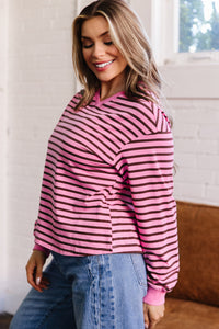 KaleaBoutique Comfortable V Neck Drop Shoulder Long Sleeve Top - KaleaBoutique.com
