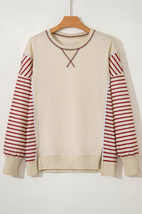 Sleeve Patchwork Casual Knit Top - KaleaBoutique.com
