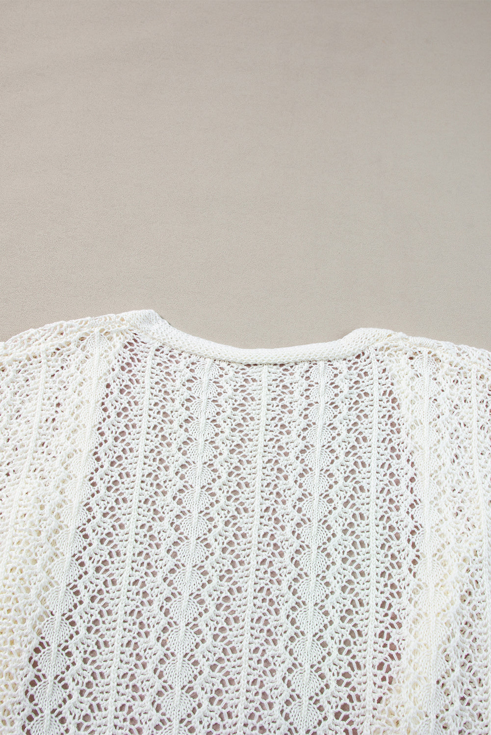 KaleaBoutique Stylish Hollow Out Knit Drop Shoulder Cardigan - KaleaBoutique.com