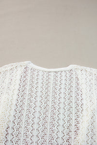 KaleaBoutique Stylish Hollow Out Knit Drop Shoulder Cardigan - KaleaBoutique.com