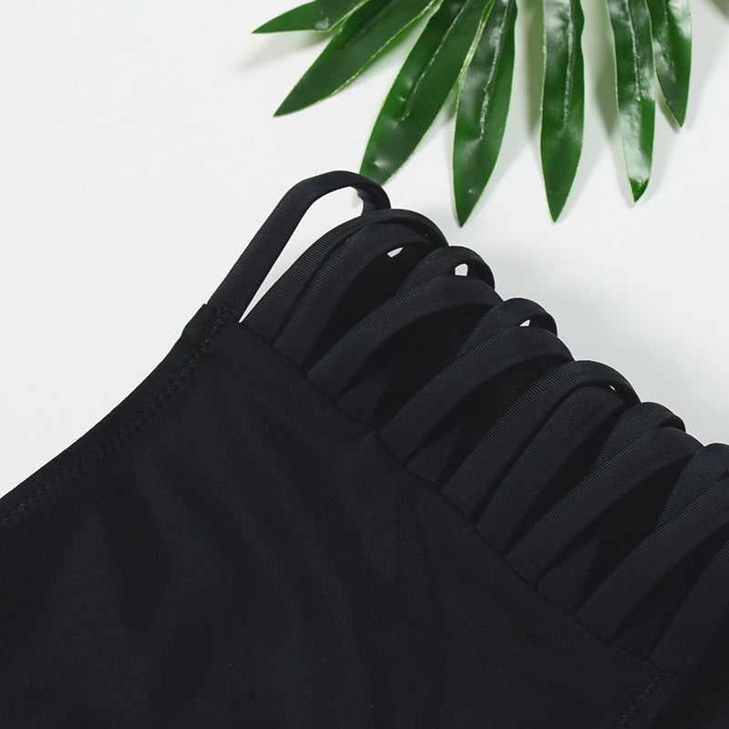 Women's High-Waist Strappy-Side Swim Briefs - KaleaBoutique.com