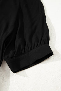 KaleaBoutique Comfortable Hidden Buttons Short Sleeve Ruffle Tiered Long Flared Dress - KaleaBoutique.com