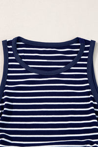 Contrast Round Neck Sleeveless Slim Top - KaleaBoutique.com
