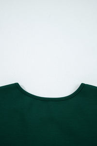 Solid Color Ruched Detail Long Sleeve Midi Dress - KaleaBoutique.com