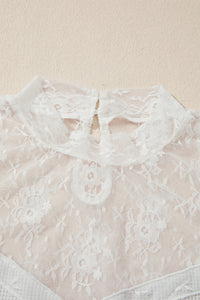 KaleaBoutique Stylish Lace Mesh Long Sleeve Top - KaleaBoutique.com