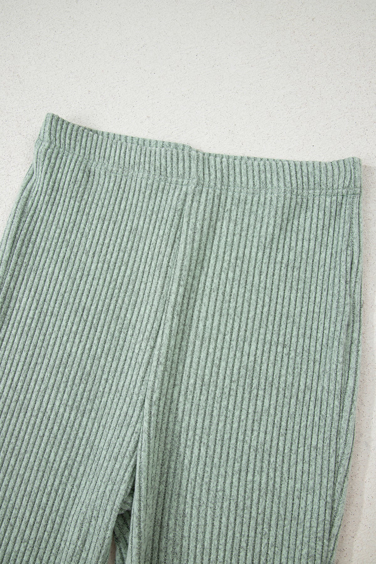 KaleaBoutique Comfortable Ribbed Notched Neck Knit Long Sleeve Leggings Two Pieces Lounge Set - KaleaBoutique.com
