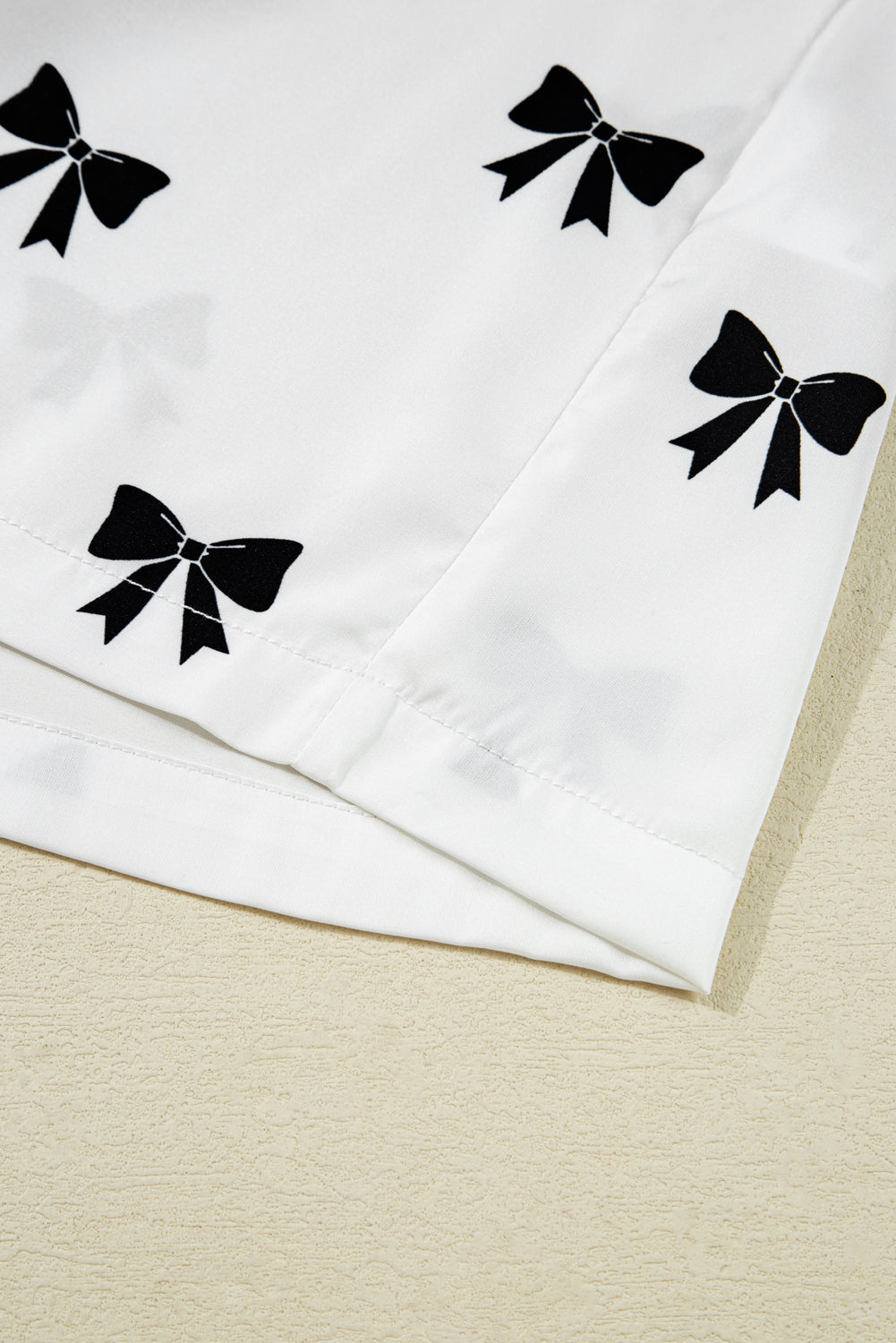 KaleaBoutique Comfortable Bows Print Two Piece Sleepwear - KaleaBoutique.com