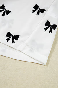 KaleaBoutique Comfortable Bows Print Two Piece Sleepwear - KaleaBoutique.com