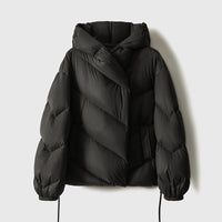 Hooded Long-Sleeve Puffer Jacket - KaleaBoutique.com