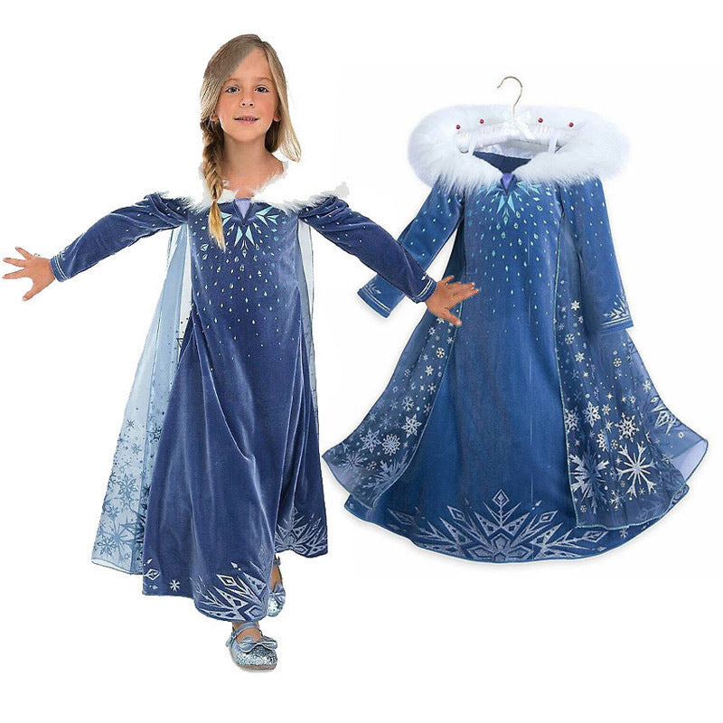 Princess Dress Inserted Beads Bright Silk Performance Dress - KaleaBoutique.com