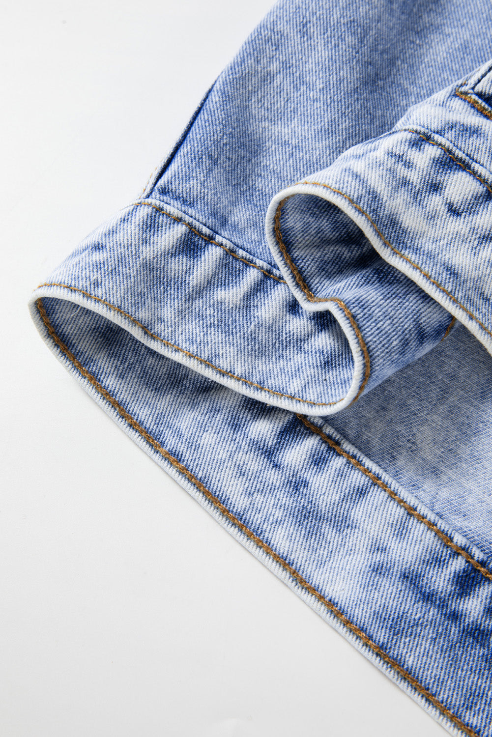 KaleaBoutque Stylish Vintage Washed Flap Pockets Denim Jacket - KaleaBoutique.com