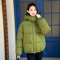 Women’s Relaxed Hooded Zip-Up Puffer Coat - KaleaBoutique.com