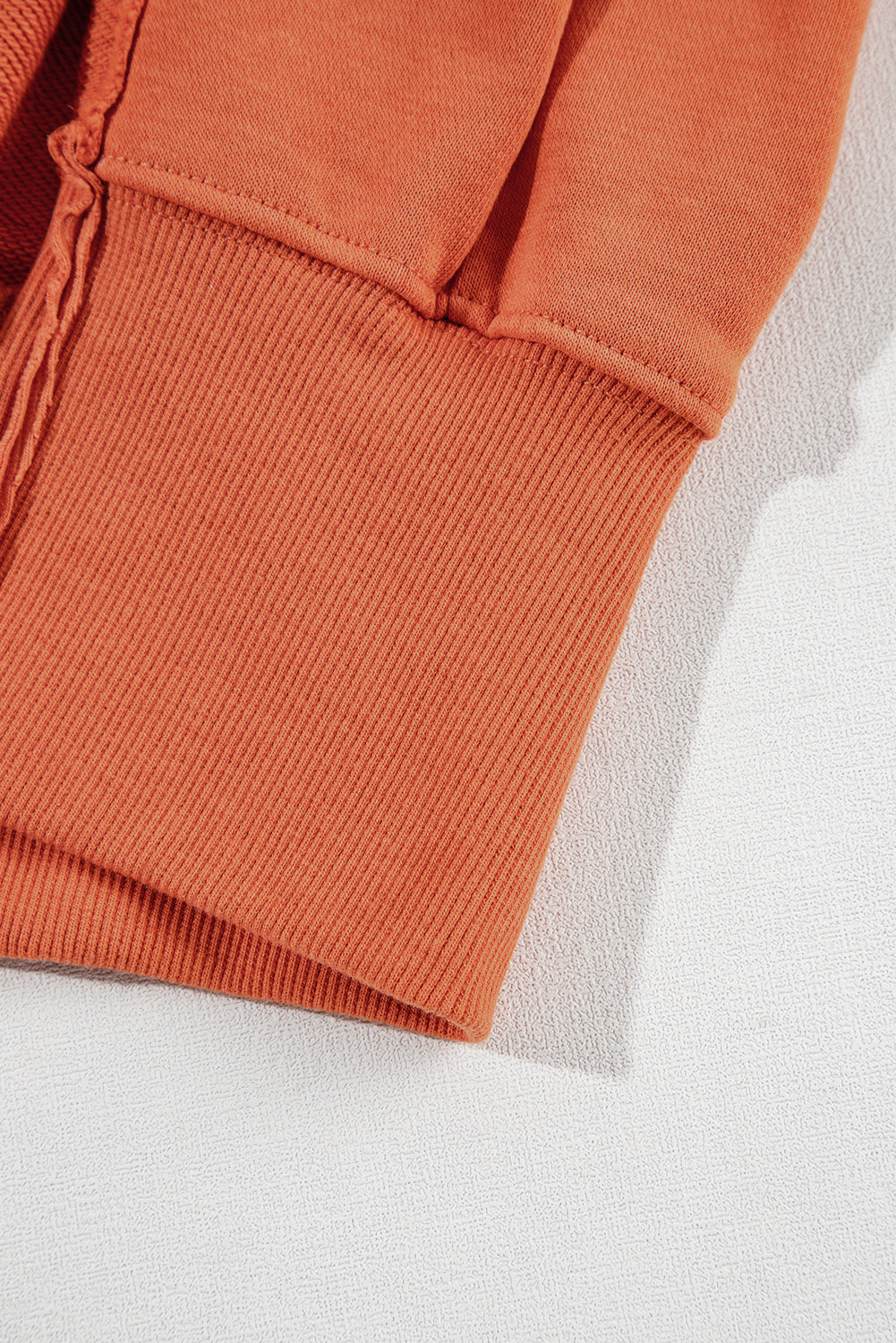 Buttoned Collared Raw Detail High Low Baggy Sweatshirt with Slits - KaleaBoutique.com