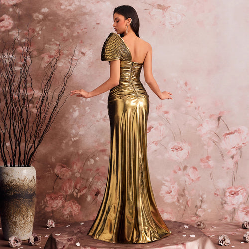 Design-conscious Fish-scale Structured Elegant Evening Gown - KaleaBoutique.com