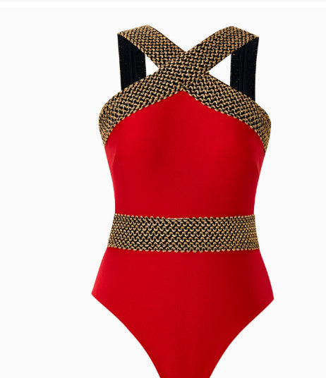 One Piece Swimsuit Solid Color Swimsuit Bikini - KaleaBoutique.com