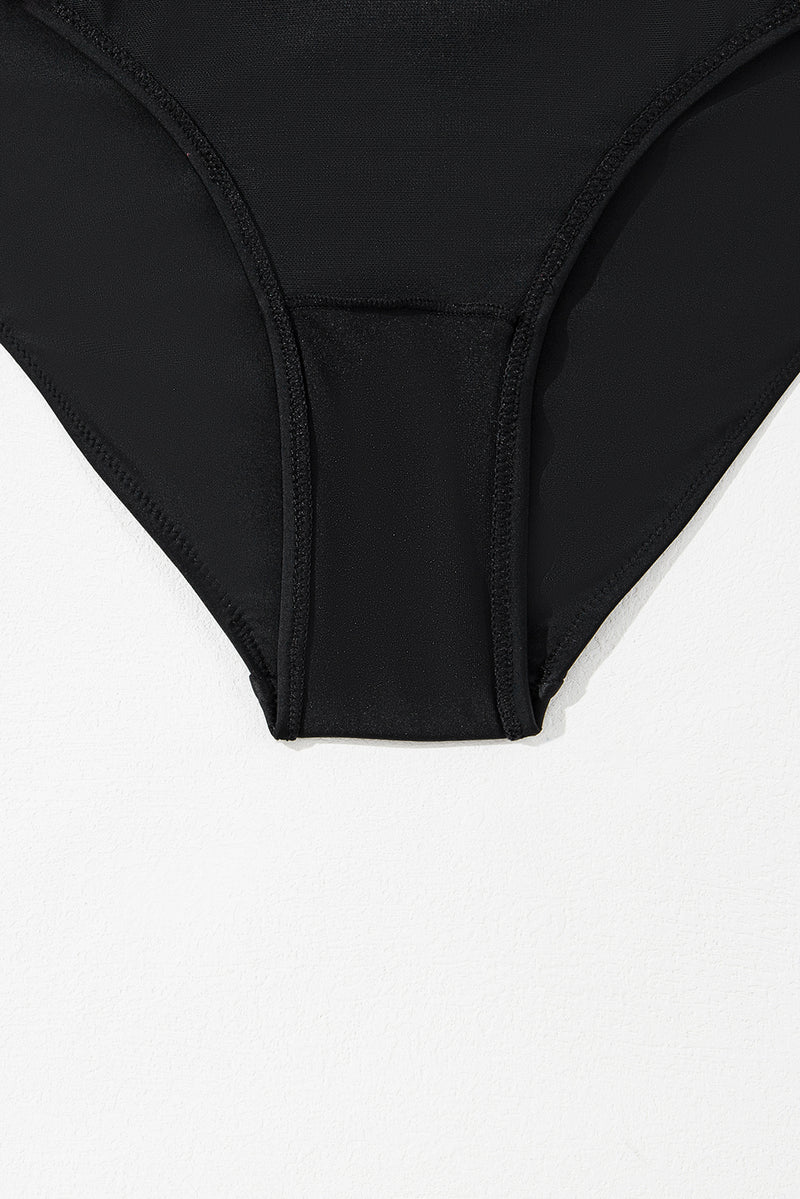 KaleaBoutique Beautiful Eye-Catching Crossover Colorblock Cutout One Piece Swimsuit - KaleaBoutique.com