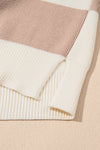 KaleaBoutique Checkered Side Slits Drop Shoulder Oversized Sweater - KaleaBoutique.com