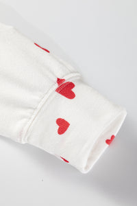 KaleaBoutique Stylish Tiny Hearts Printed Long Sleeve Top Drawstring Lounge Pant Set - KaleaBoutique.com