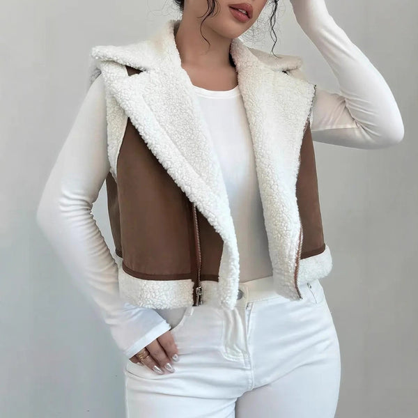 KaleaBoutique Women's Faux Lamb-Wool Vest - KaleaBoutique.com