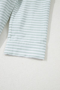 Collared V Neck Chest Pocket Long Sleeve Beach Cover up - KaleaBoutique.com