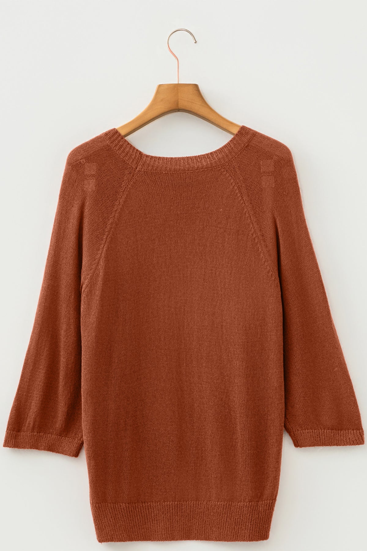 KaleaBoutique Comfortable Ribbed Knit Round Neck Short Sleeve Sweater - KaleaBoutique.com