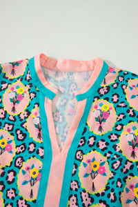 KaleaBoutique Classic Stylish Leopard Floral Short Dress - KaleaBoutique.com