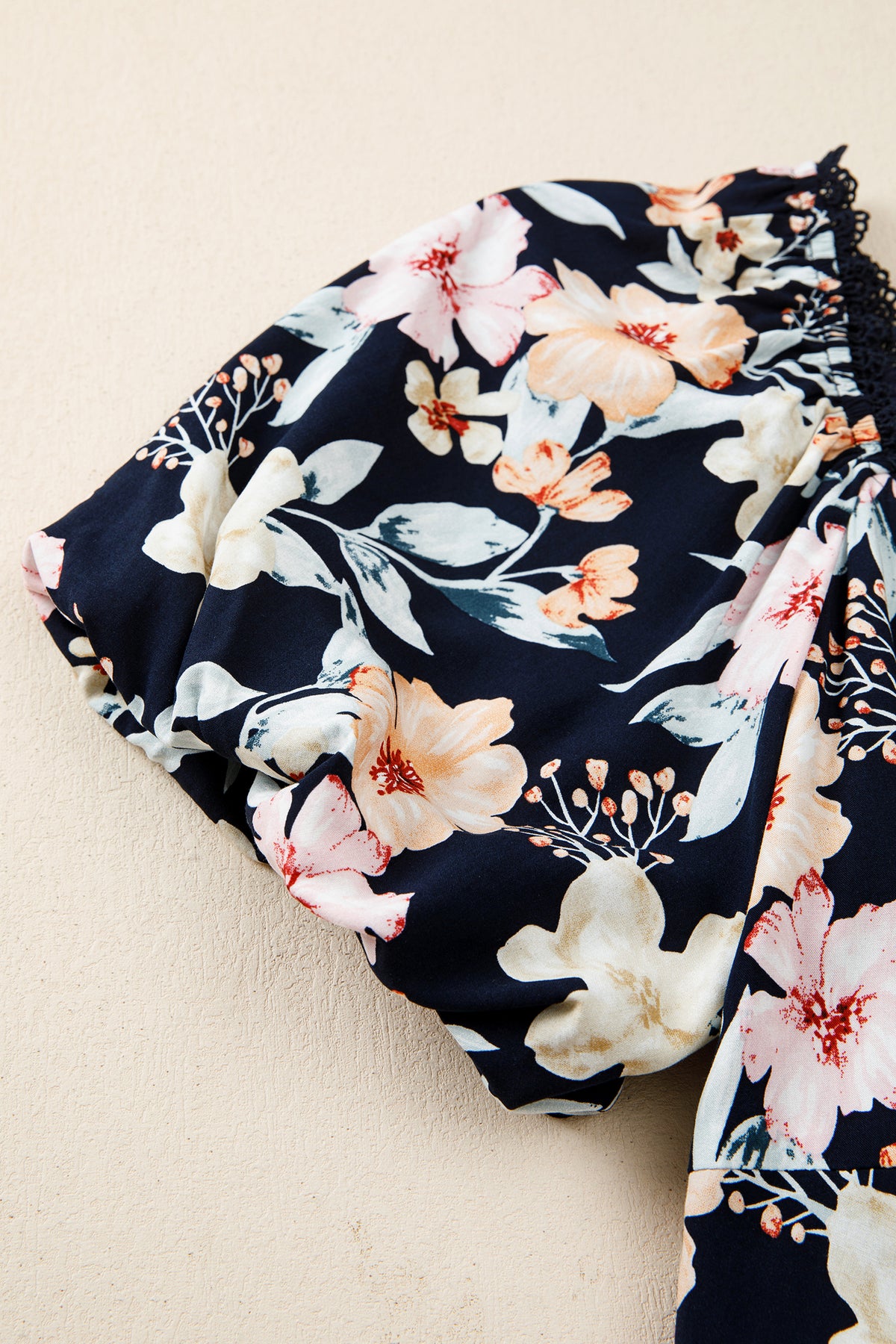 KaleaBoutique Comfortable Short Sleeve Smocked Detail High Waist Floral Maxi Dress - KaleaBoutique.com