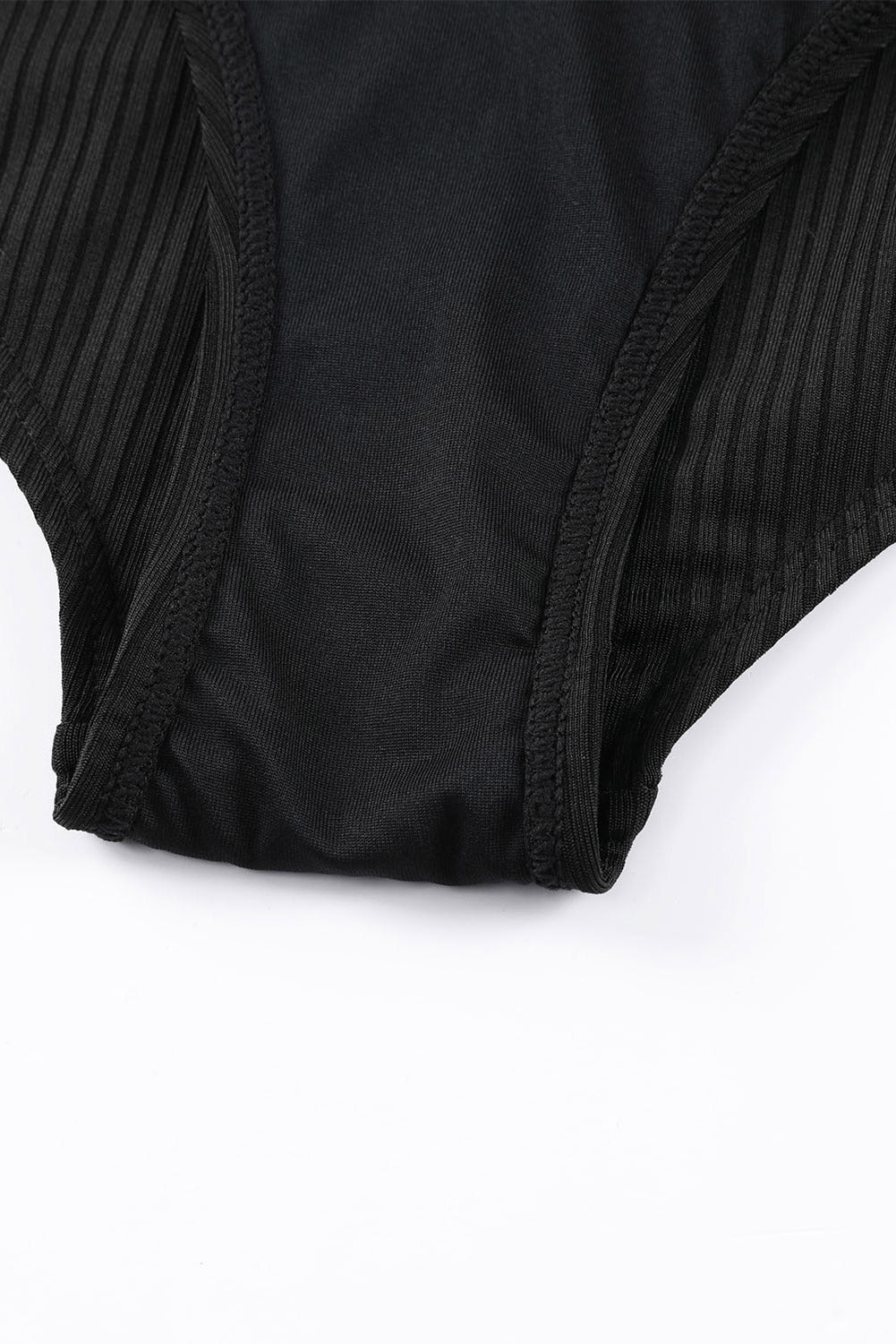 KaleaBoutique Stylish Adjustable Straps Ribbed Knit One Piece Swimsuit - KaleaBoutique.com