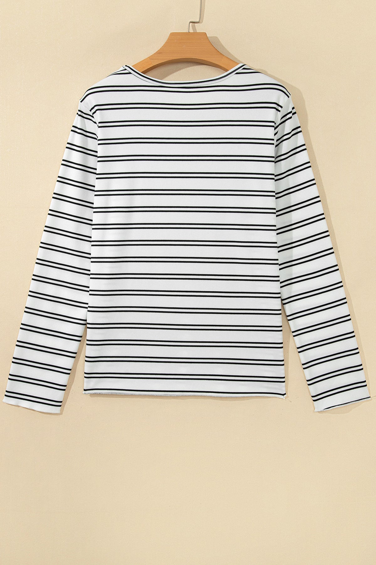 KaleaBoutique Comfortable Ribbed Knit Round Neck Long Sleeve Top - KaleaBoutique.com