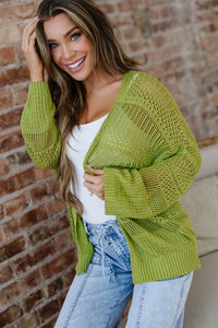 KaleaBoutique Stylish Oversize Crochet Knit Open Cardigan - KaleaBoutique.com