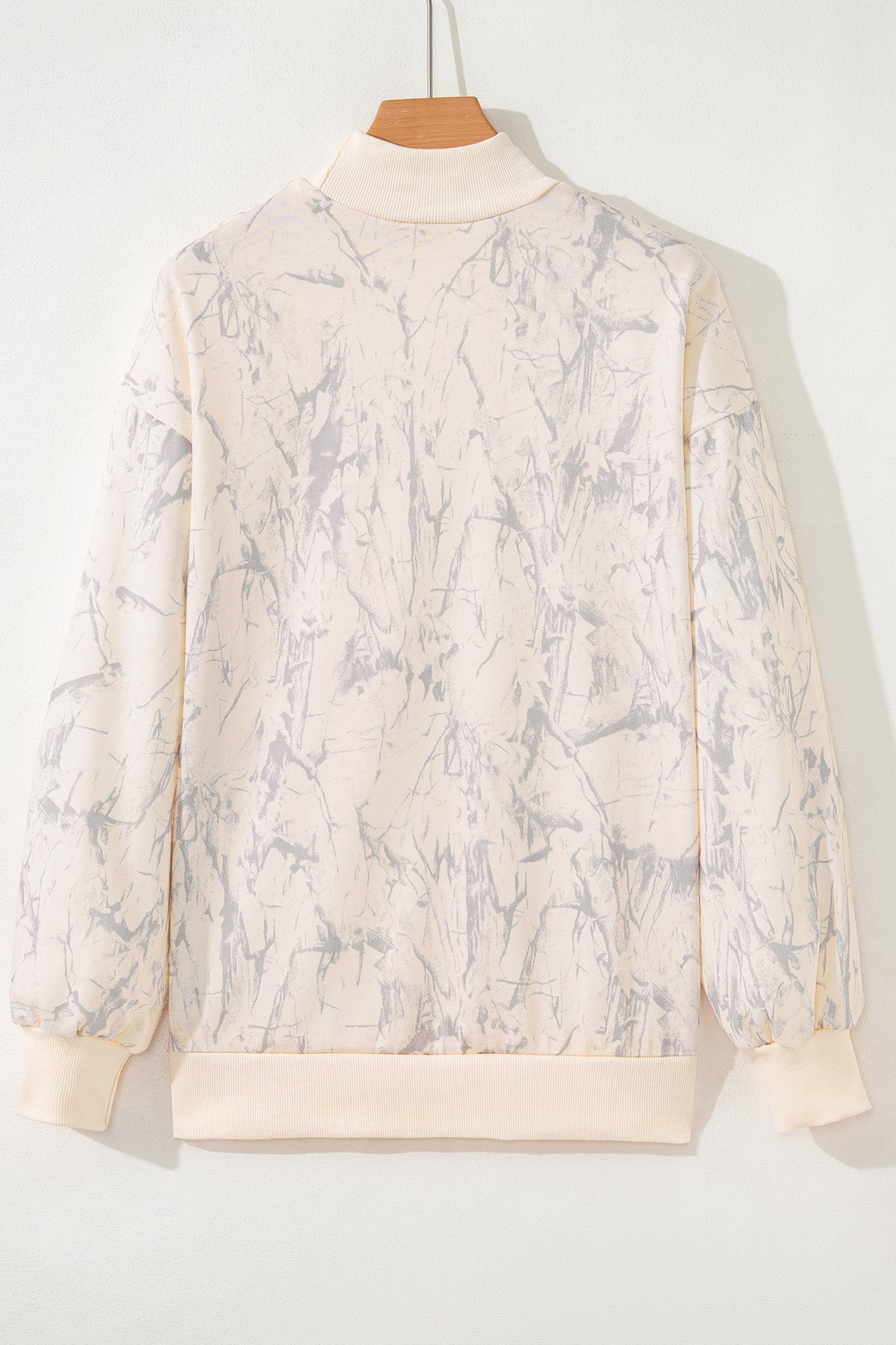KaleaBoutique Stylish Camo Mock Neck Baggy Sweatshirt - KaleaBoutique.com