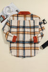 KaleaBoutique Plus Size Plaid Print Collared Buttoned Jacket - KaleaBoutique.com