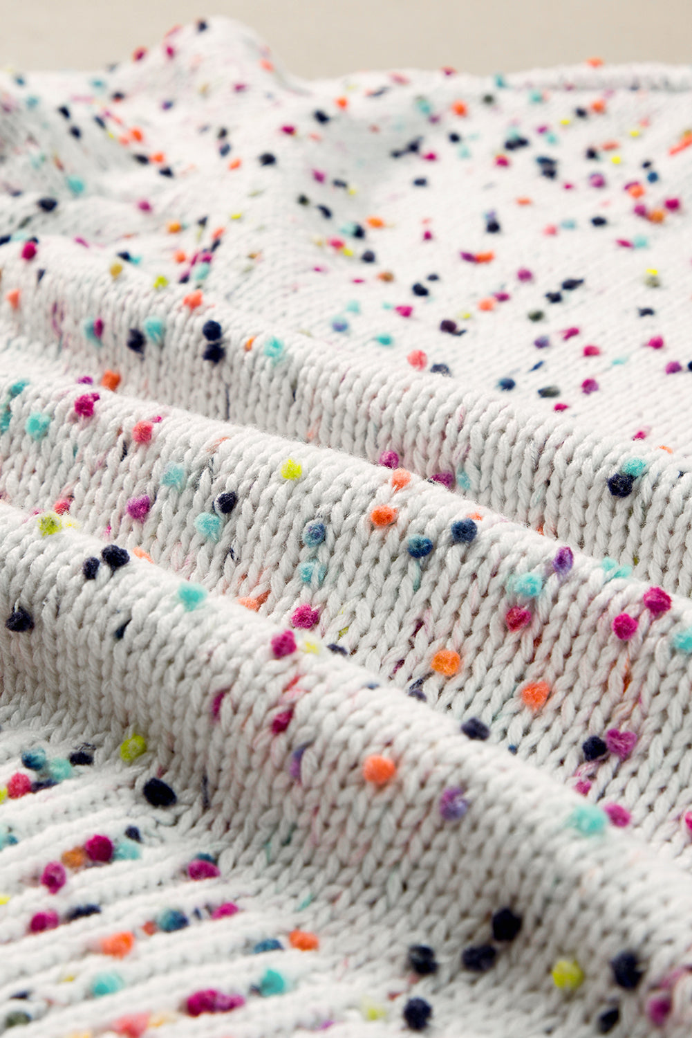 KaleaBoutique Rhinestone Decor Multicolor Confetti Sweater Cardigan - KaleaBoutique.com