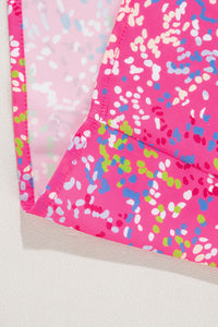 KaleaBoutique Abstract Print Collared V Neck Babydoll Blouse - KaleaBoutique.com