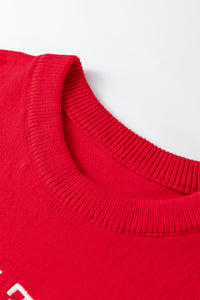 KaleaBoutique Stylish YEEHAW Embroidered Letter Loose Short Sleeve Sweater - KaleaBoutique.com