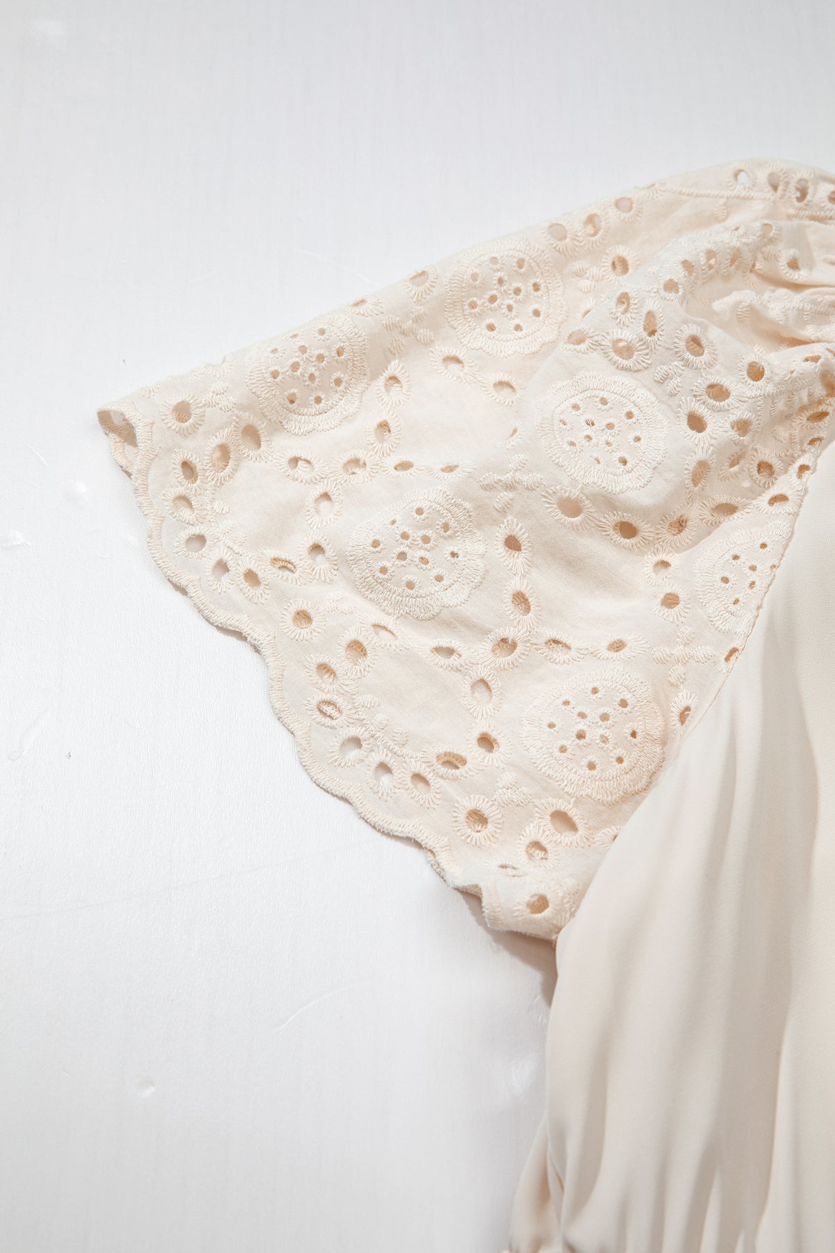 Apricot Plus Size V-Neck Eyelet Embroidered Maxi Dress - KaleaBoutique.com