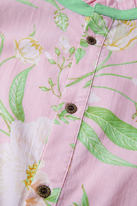 KaleaBoutique Comfortable Floral Print Short Puff Sleeve High Waist Tiered Maxi Dress - KaleaBoutique.com