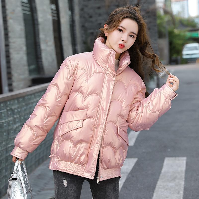 Women’s Loose-Fit Stand-Collar Quilted Jacket - KaleaBoutique.com