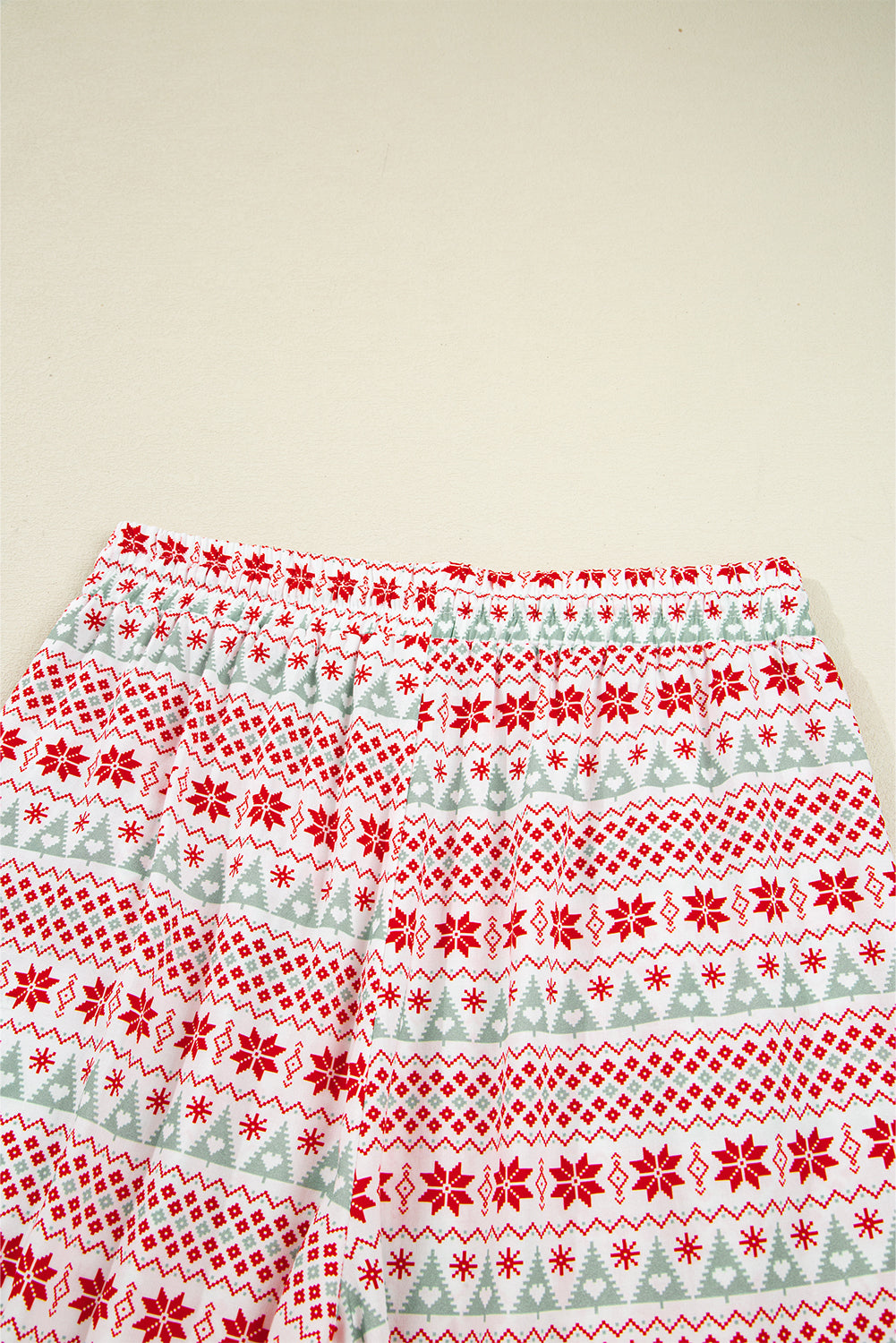 KaleaBoutique Comfortable Christmas Pattern Print Shirt Style Long 2pcs Pajama Set - KaleaBoutique.com