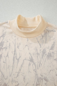 KaleaBoutique Stylish Camo Mock Neck Baggy Sweatshirt - KaleaBoutique.com